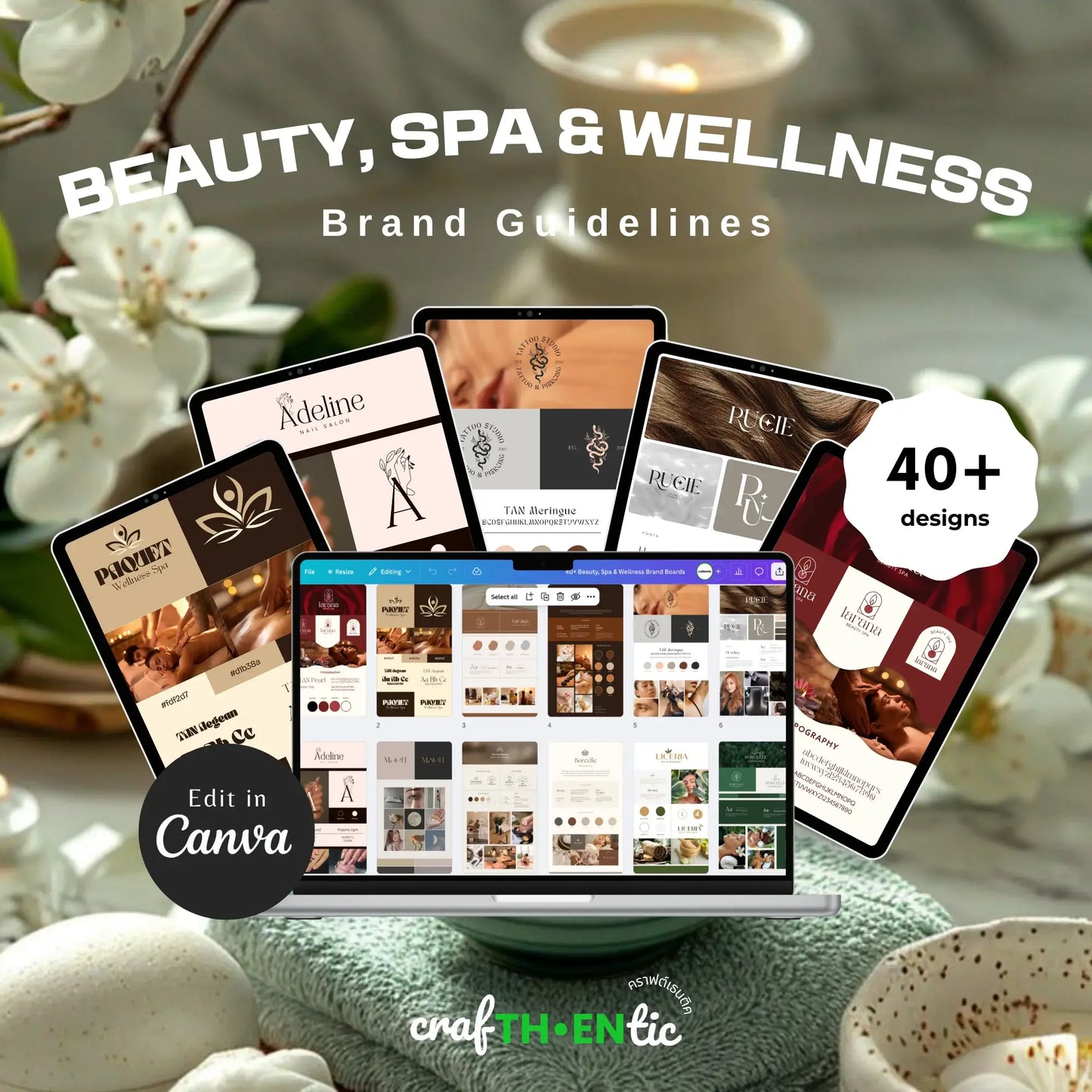 40+ Beauty, Spa & Wellness Brand Guidelines