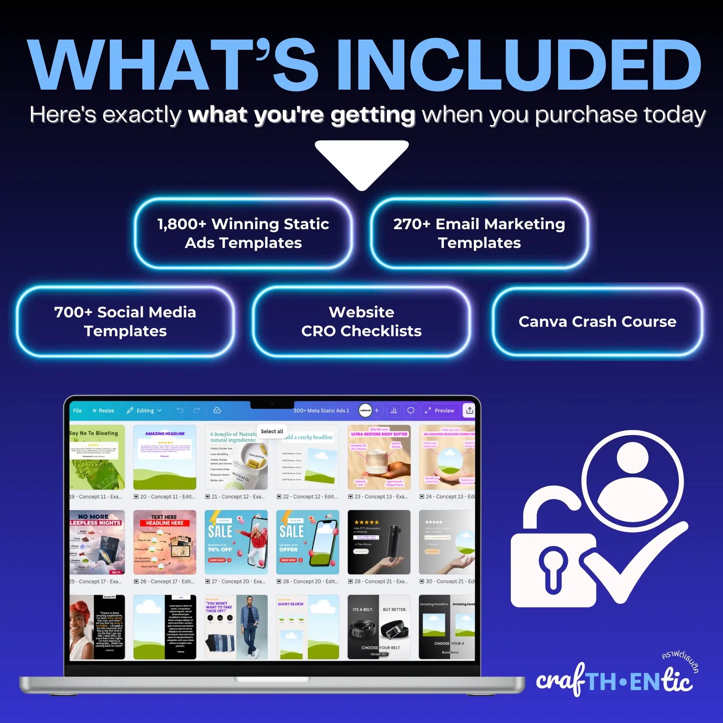 1,800+ High-Converting Meta Ads Creatives Bundle